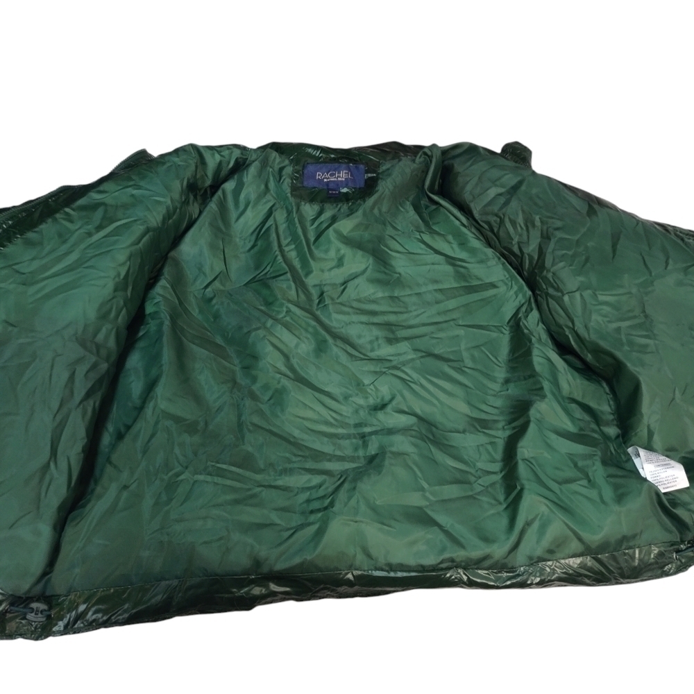 RACHEL Rachel Roy Women's Green Faux Down Puffer Jacket Size M NWT - Picture 10 of 13